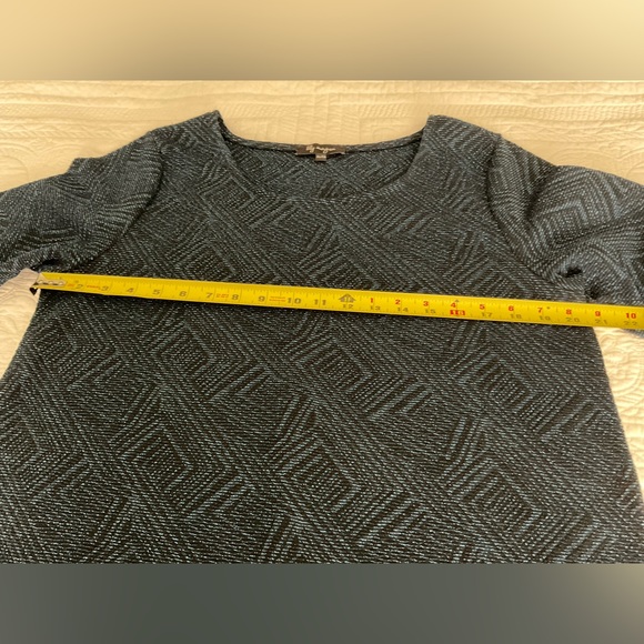 LILY MORGAM, NAVY BLUE METALLIC DRESS, SIZE: XL - Picture 7 of 11